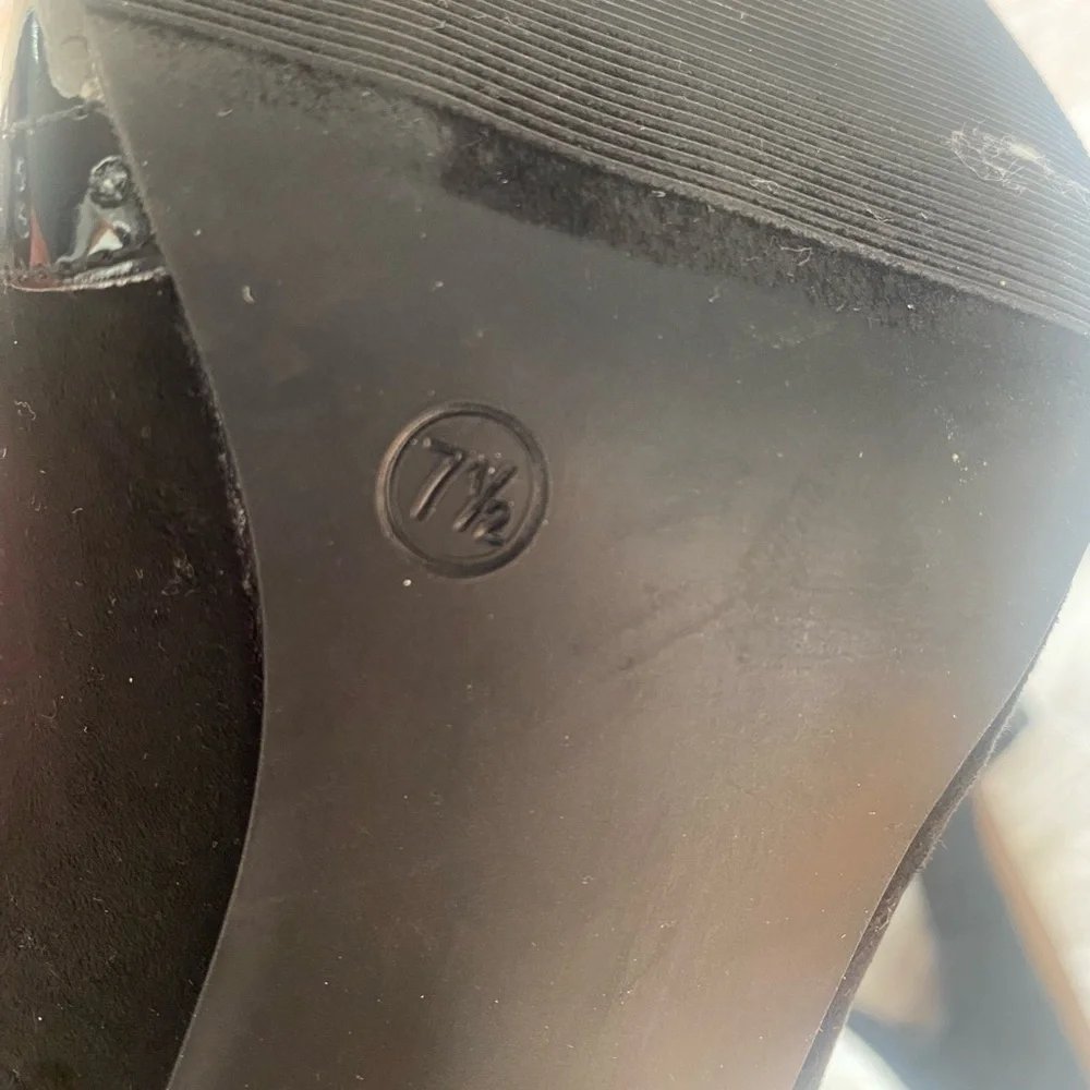 Metaphor Black Patent Leather Heels Size 7.5 - Picture 5 of 5